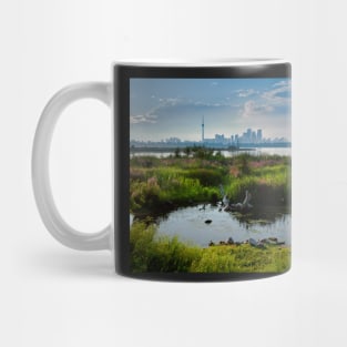 Toronto Skyline From Tommy Thompson Park Mug